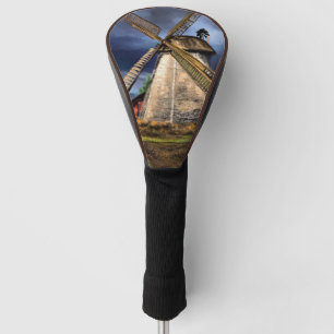Golf Head Cover Netherlands Windmill Landscape
