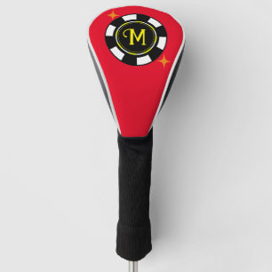 Golf Head Cover- Poker Personalised (add initial) Cover