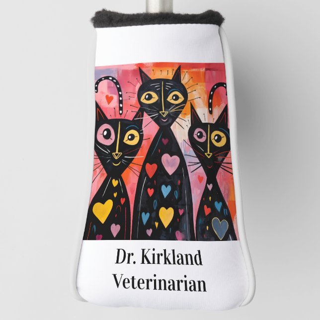 Golf Head Cover Veterinarian Cats Animals (Rotate 90)