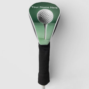 Golf head cover with golf ball image