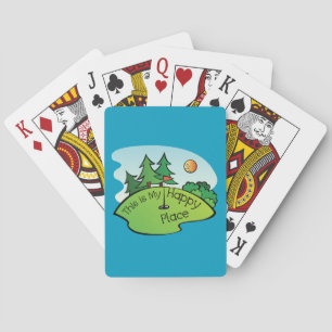 Golf hole image playing cards