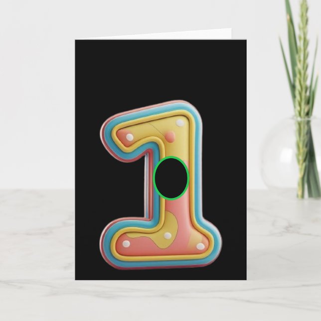 Golf. Hole in one. Card (Front)