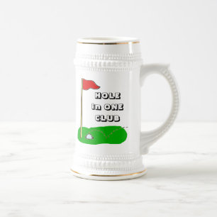 Golf Hole in One Club Custom Bragging Beer Stein
