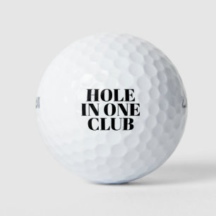 Golf Hole in One Club Golfers Balls