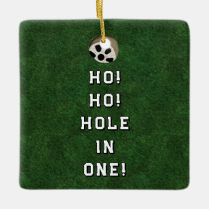 Golf Hole-in-one Collectable. Ceramic Ornament