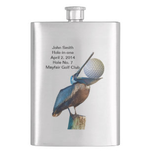 Golf Hole-in-one Commemoration Customisable Hip Flask