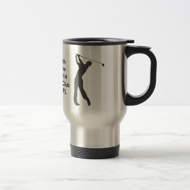 Golf Hole-in-one Commemoration Customisable Travel Mug (Right)