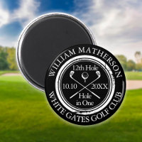 Golf Hole in One Custom Black And White