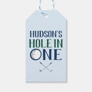Golf Hole in One First Birthday Gift Tags