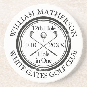 Golf Hole in One Personalised Coaster