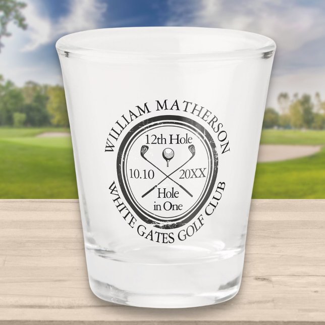 Golf Hole in One Personalised Shot Glass (Creator Uploaded)
