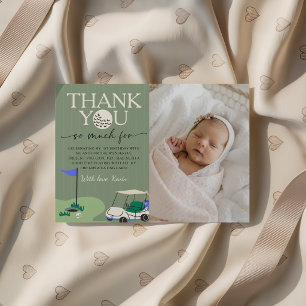 Golf Hole in ONE Photo Thank You Card