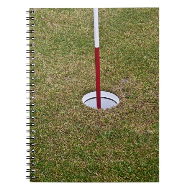 Golf hole spiral notebook (Front)