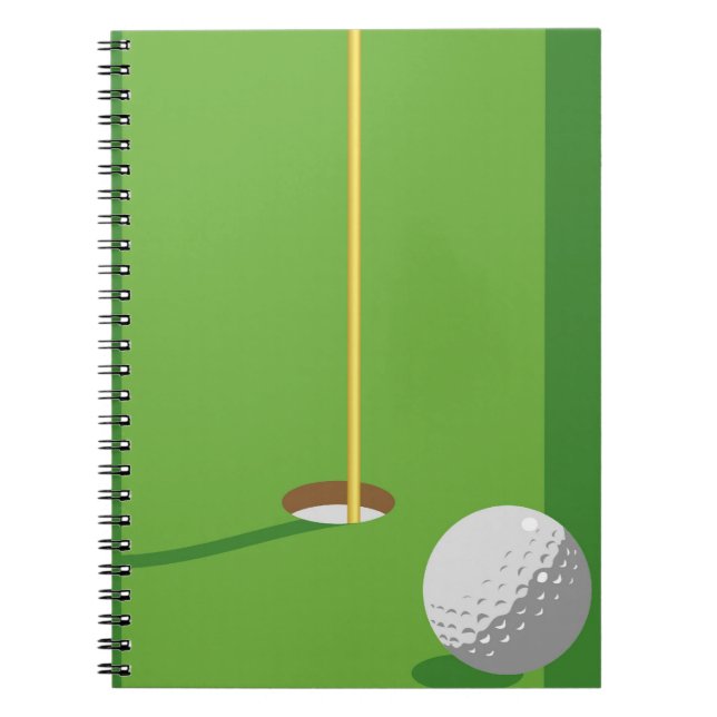 Golf Hole Spiral Notebook (Front)