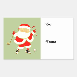 Golf Holiday Gift Tags