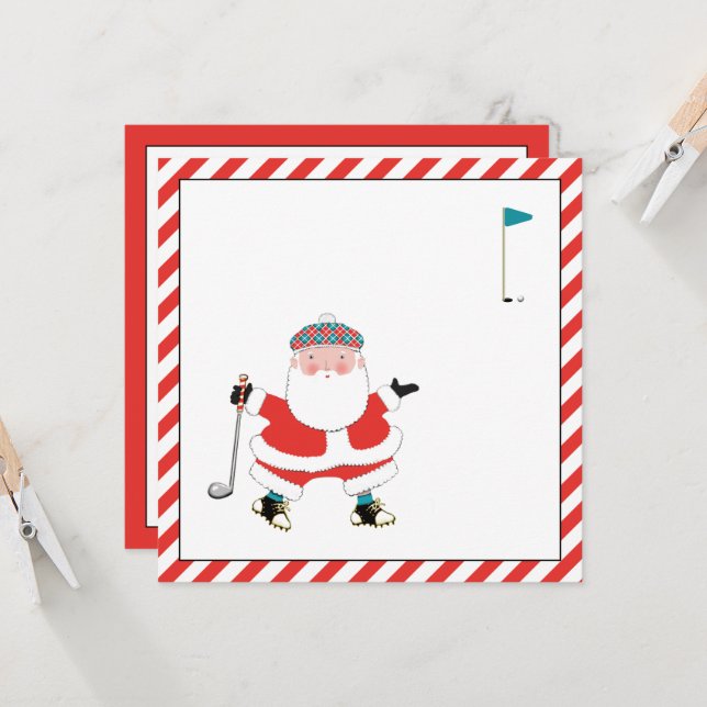 Golf Holiday Invitations (Front/Back In Situ)