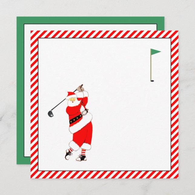 Golf Holiday Tournament Invitations (Front/Back)