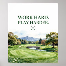 Golf Home Décor Collection | Premium Watercolor 