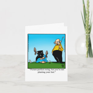 Golf Humour Blank Greeting Card