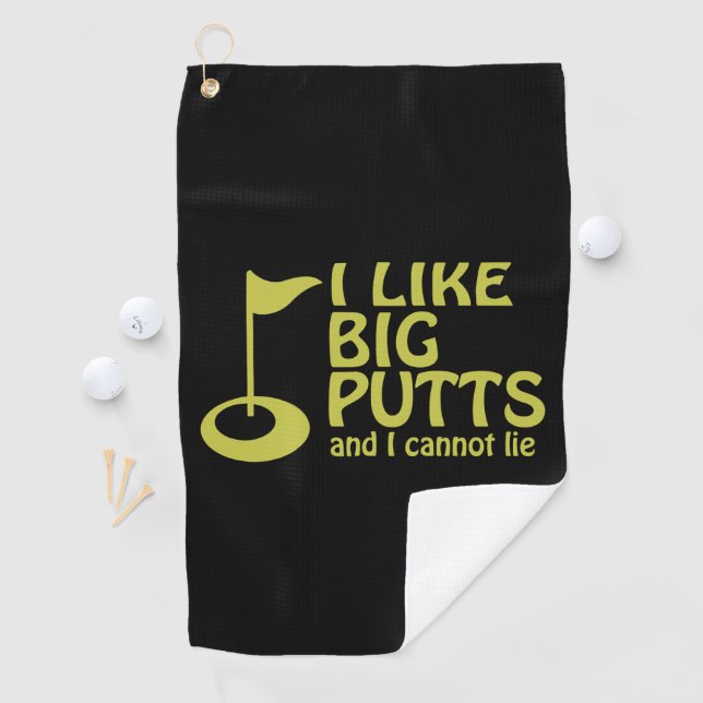 Golf Humour I like Big Putts Towel (InSitu)
