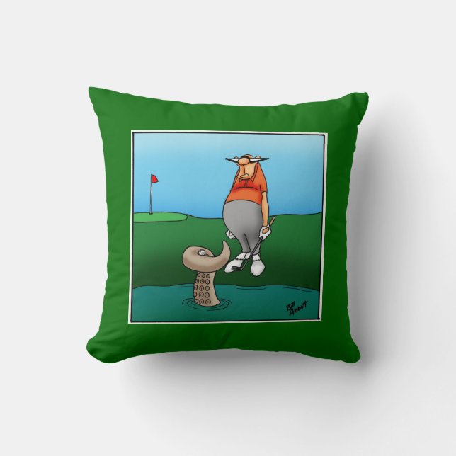 Golf Humour Pillow Gift (Front)