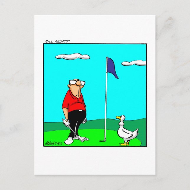 Golf Humour Postcard (Front)