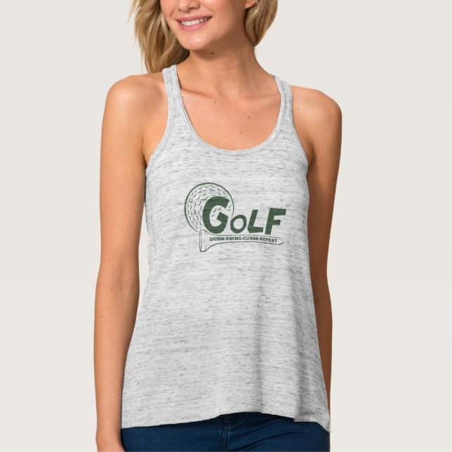 Golf Humour Tank Top (Front)
