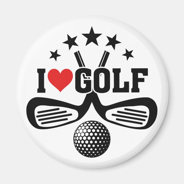 Golf - I LOVE GOLF Magnet (Front)
