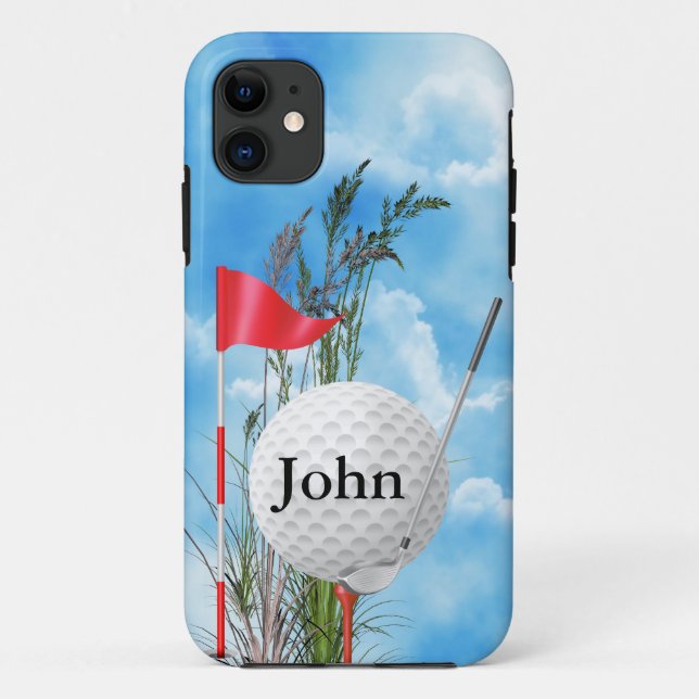 GOLF I Phone 5 Case CUSTOM NAME (Back)