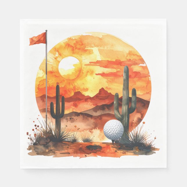 Golf in Arizona  Napkins (Front)