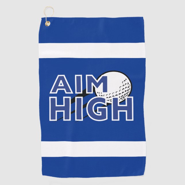 Golf Infusion "AIM HIGH" Golf Towel (Front)