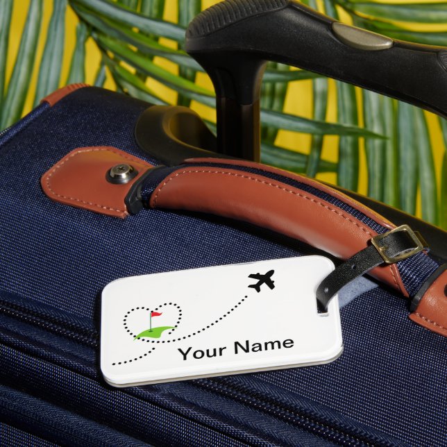 Golf Infusion Designed Traveller Luggage Tag (Front Insitu 3)