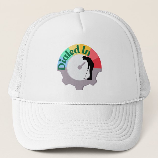Golf Infusion "Dialled In" Trucker Hat (Front)
