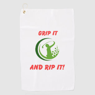 Golf Infusion "Grip It And Rip It!" Golf Bag    Towel