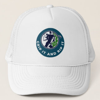 Golf Infusion "Grip It And Rip It!" Golfer Golf Trucker Hat
