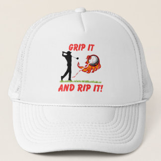 Golf Infusion "Grip It And Rip It!" Golfer Golf Trucker Hat