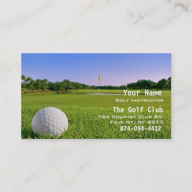 Golf Instruction Business Card (Front)