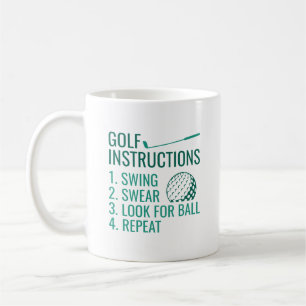 Golf Instructions Coffee Mug