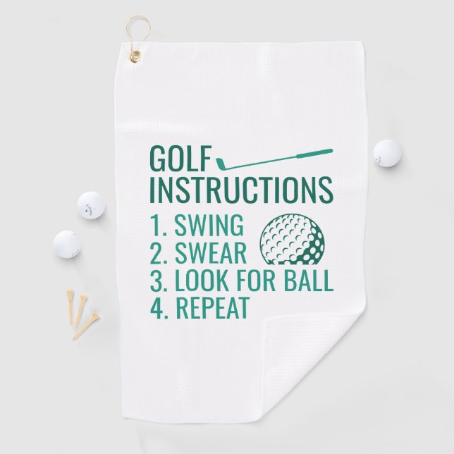 Golf Instructions Golf Towel (InSitu)