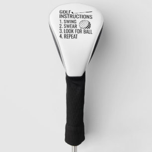 Golf Instructions Head Cover