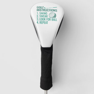 Golf Instructions Head Cover