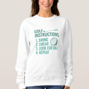 Golf Instructions Sweatshirt