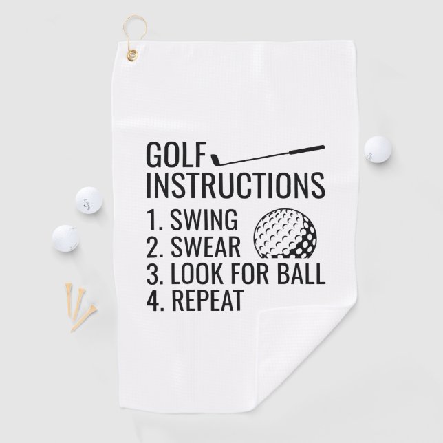 Golf Instructions Towel (InSitu)