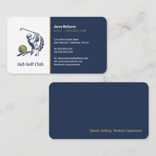 Golf Instructor   Best Sports Business Card