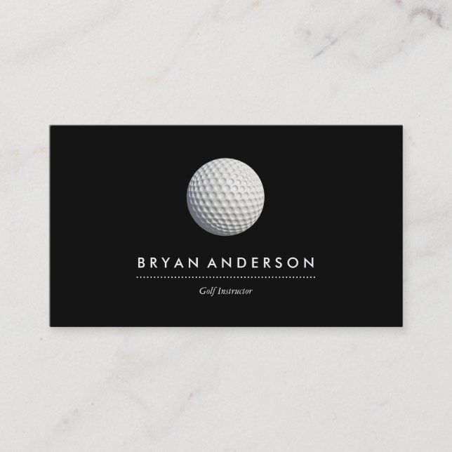 Golf Instructor Business Card (Front)