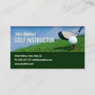 Golf Instructor Golfer Putter New Design Business Card