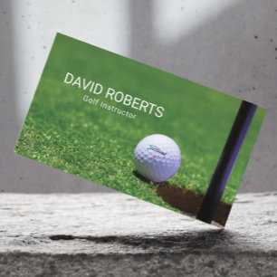 Golf Instructor Hole in One Professional Sport Business Card