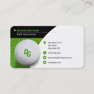 Golf Instructor   Master Sport Business Card