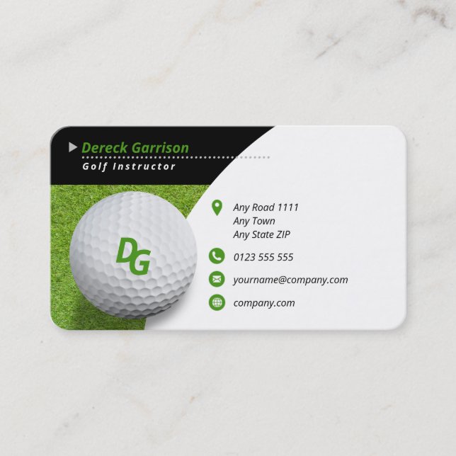 Golf Instructor | Master Sport Business Card (Front)