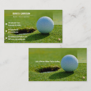 Golf Instructor Perfect Sport Business Card